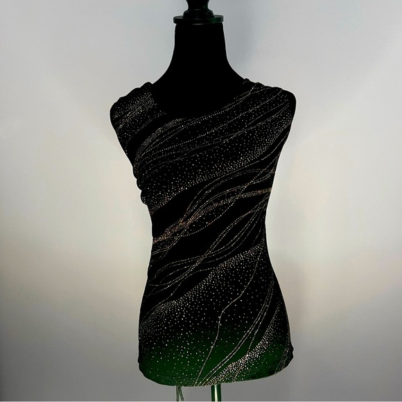 Black Sparkle Top- Perfect For a Night Out - Picture 1 of 5